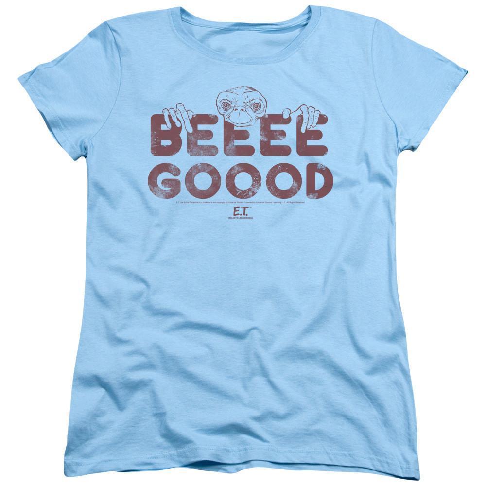 Et The Extra Terrestrial Be Good Ss Womens T-Shirt Light Blue